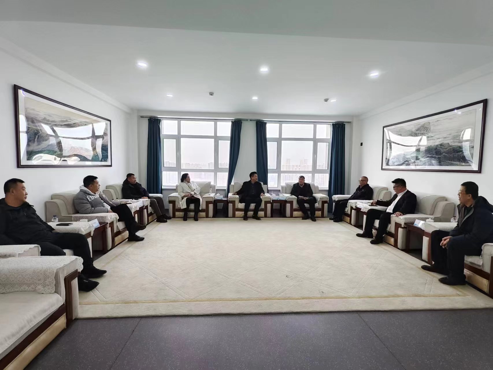 吉林省民营企业联合会会长吴大力一行莅临国吉控股集团参观交流